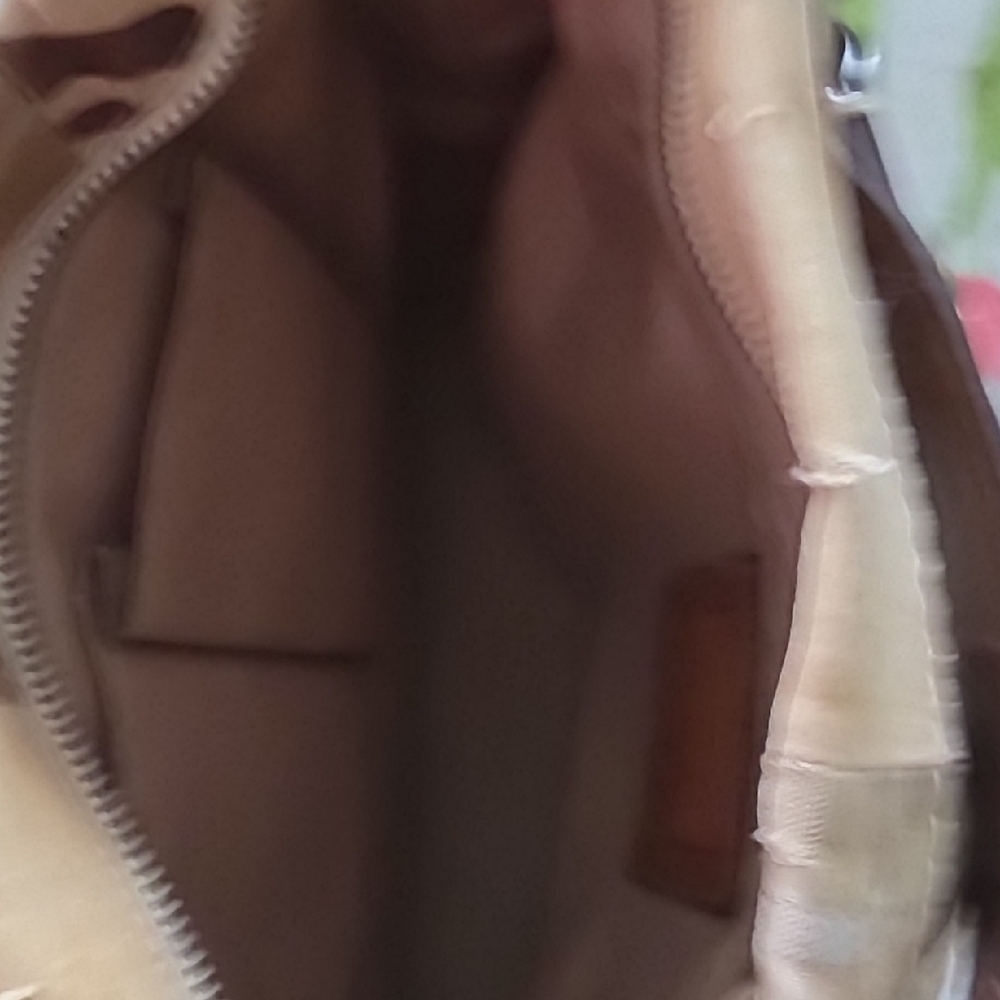 Patchwork Beige & Brown Shoulder Bag - image 7